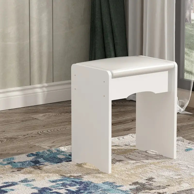 Vanity Set With Mirror and Lamp Home Makeup Dressing Table with Stool