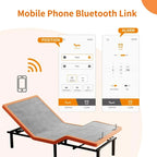 ESHINE Adjustable Bed Frame - 14 inch Hybrid Memory Foam Mattress 2000 Series