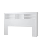 65Timechee Queen Bookcase Headboard RGB Light Adjustable Shelf