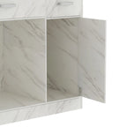 3-Drawer Solid Wood Reception Desk Office Computer Desk