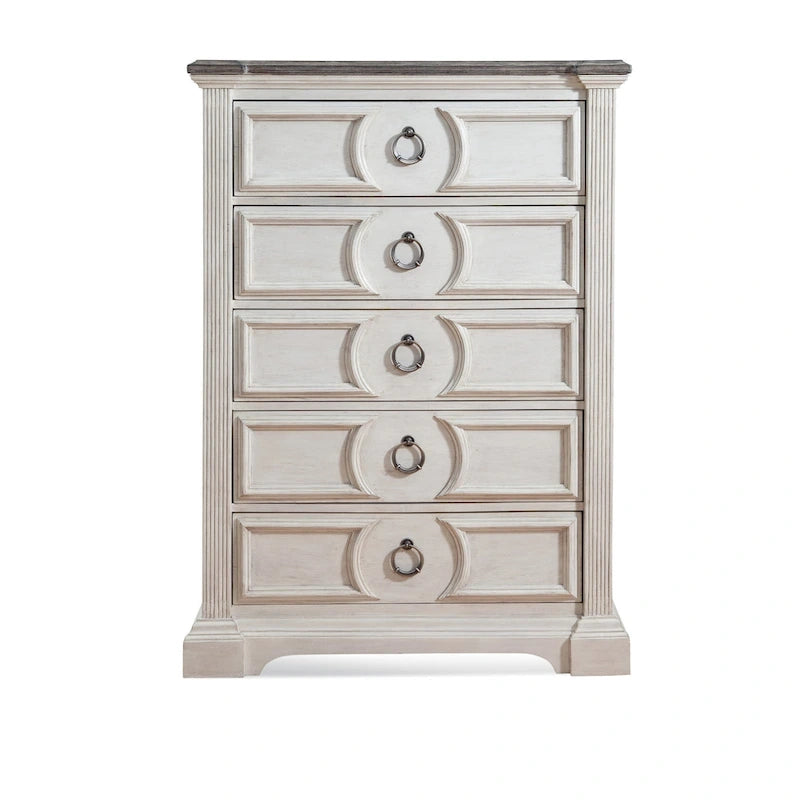 Bristow Antique White 6-piece King Bedroom Set