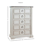 Bristow Antique White 6-piece King Bedroom Set