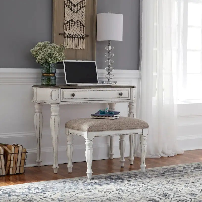 Magnolia Manor Antique White Weathered Bark Vanity