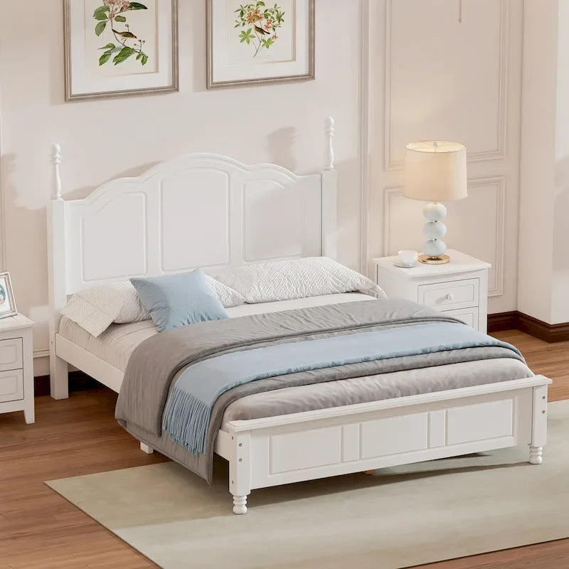 Full Size Wood Platform Bed Frame