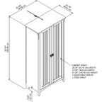 Bush Furniture Salinas Tall Storage Cabinet with Doors
