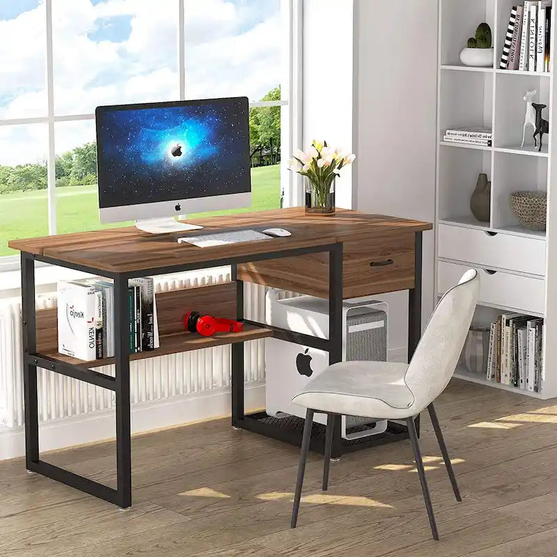 Drafting Table Drawing Computer Desk Artist Craft Table with Adjustable Top