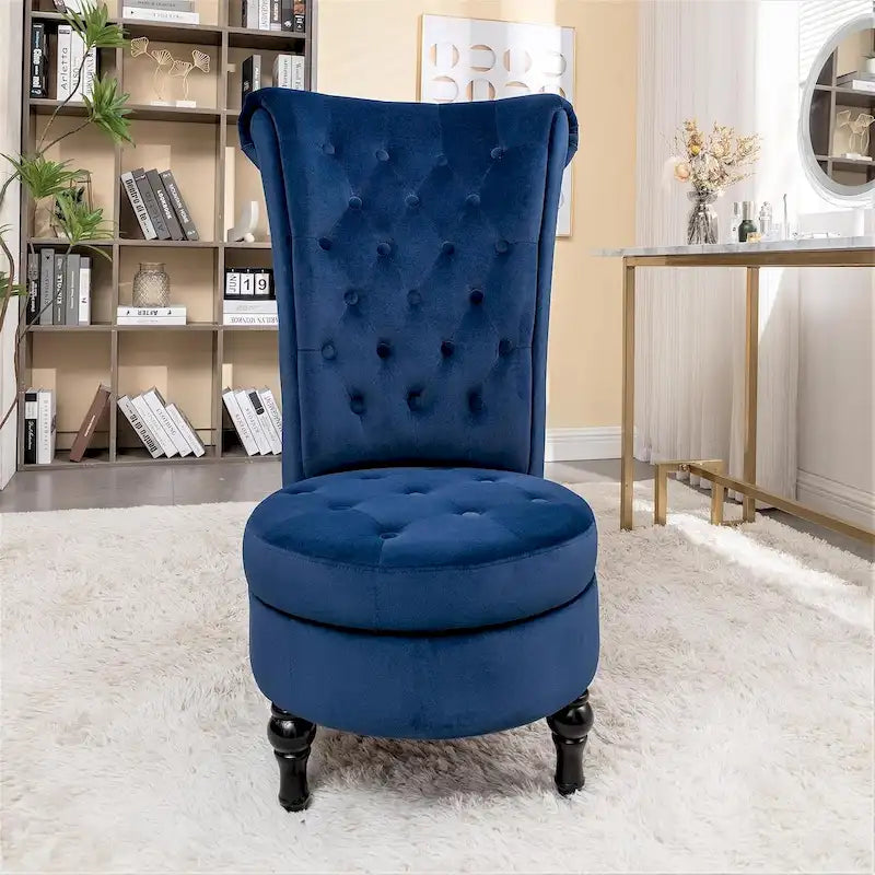 Gosser 20 Wide Velvet High Back Vanity Chair