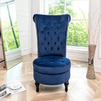 Gosser 20 Wide Velvet High Back Vanity Chair