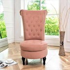 Gosser 20 Wide Velvet High Back Vanity Chair