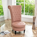 Gosser 20 Wide Velvet High Back Vanity Chair