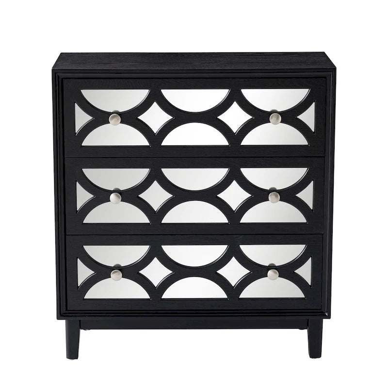 COZAYH Contemporary Mirror Front Nightstand
