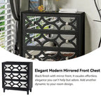 COZAYH Contemporary Mirror Front Nightstand
