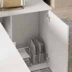 Timechee Home Office Computer Desk Corner Desk 55-inch Writing Table