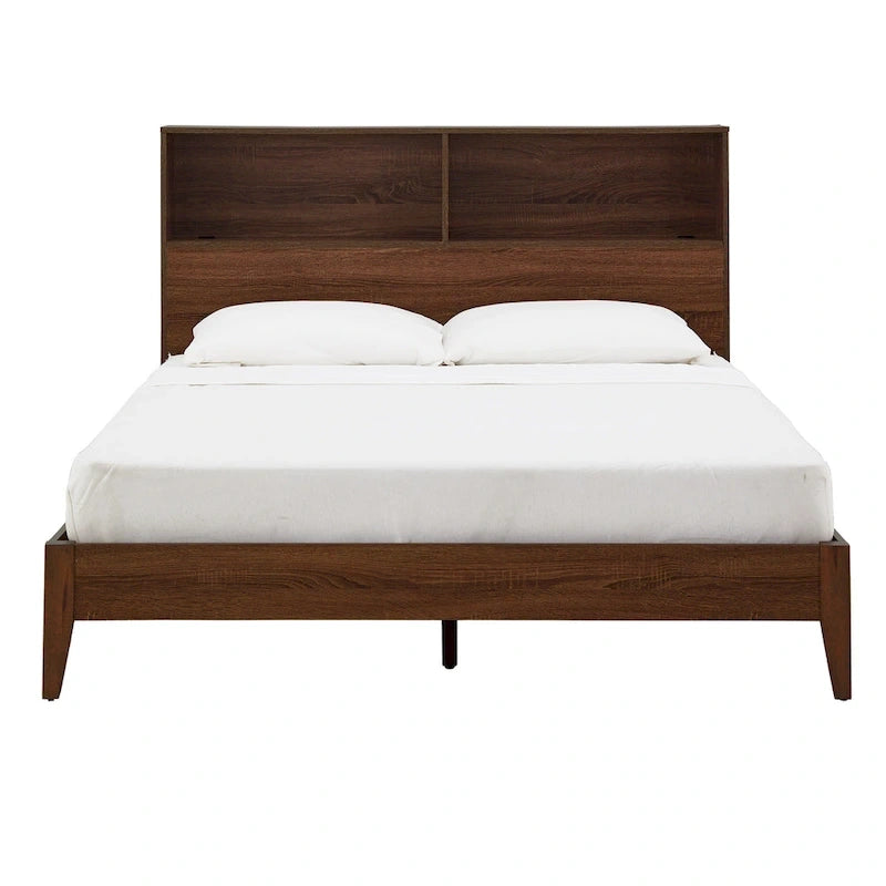 Malins Bookcase Queen Platform Bed with USBs by iNSPIRE Q Classic