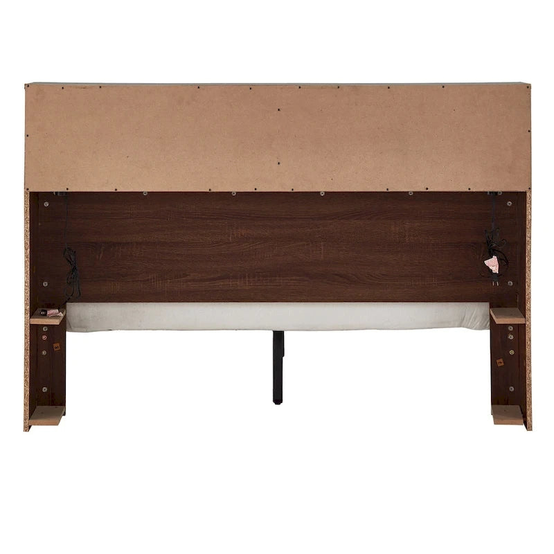Malins Bookcase Queen Platform Bed with USBs by iNSPIRE Q Classic