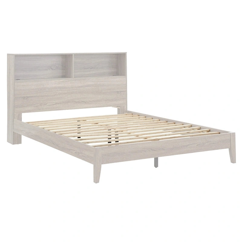 Malins Bookcase Queen Platform Bed with USBs by iNSPIRE Q Classic