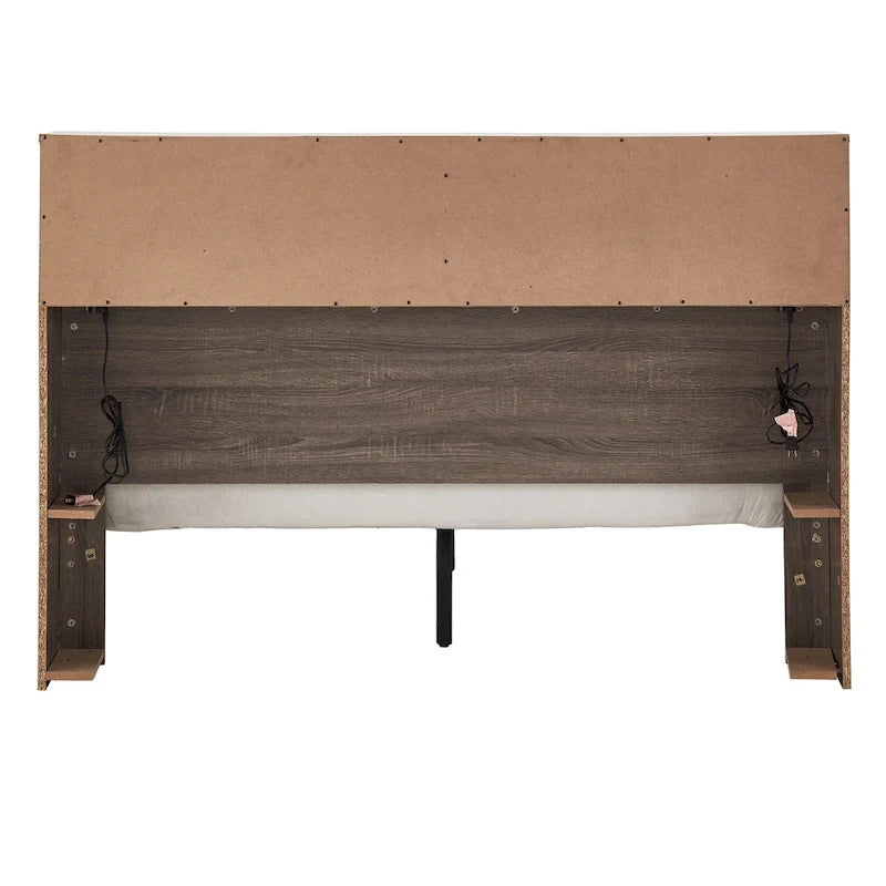Malins Bookcase Queen Platform Bed with USBs by iNSPIRE Q Classic