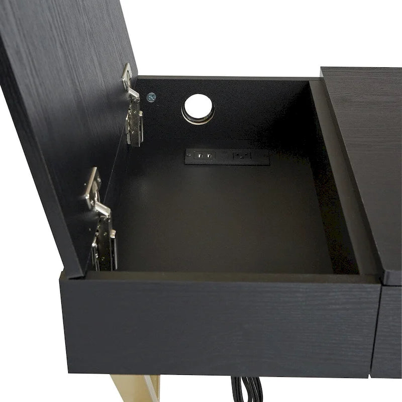 OSP Home Furnishings Andrea Powered Home Office Desk
