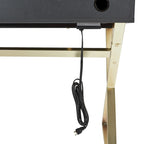 OSP Home Furnishings Andrea Powered Home Office Desk
