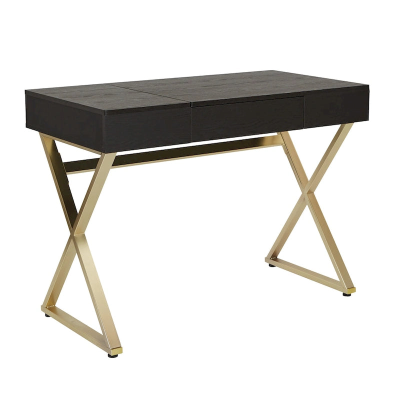 OSP Home Furnishings Andrea Powered Home Office Desk