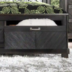 Furniture of America Moso Rustic Espresso 2-drawer Platform Bed with USB