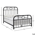 Kendal Black Metal Bed by iNSPIRE Q Classic