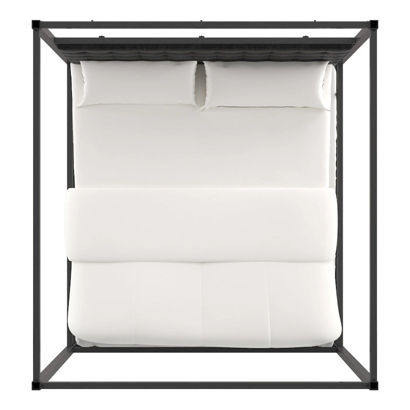 Solivita King-size Black Nickel Frame Canopy Bed by INSPIRE Q Bold
