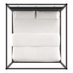 Solivita King-size Black Nickel Frame Canopy Bed by INSPIRE Q Bold
