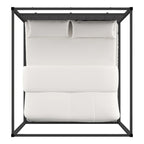 Solivita King-size Black Nickel Frame Canopy Bed by INSPIRE Q Bold