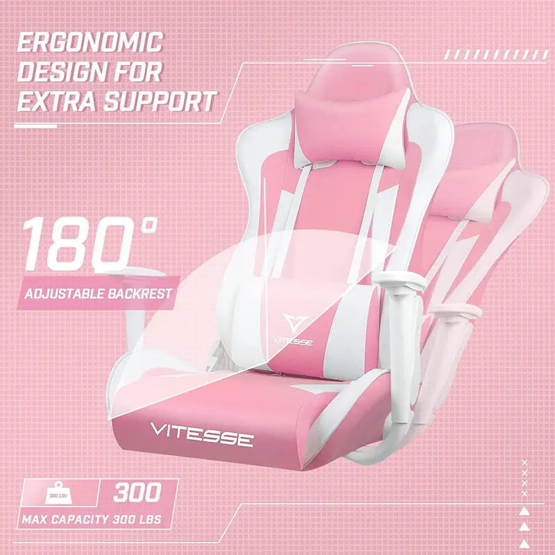 BOSSIN Gaming Chair High Back Computer Office Chair with Lumbar Support and Headrest