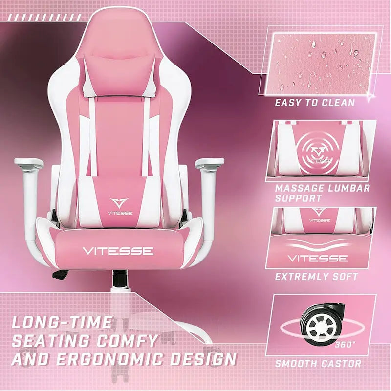 BOSSIN Gaming Chair High Back Computer Office Chair with Lumbar Support and Headrest