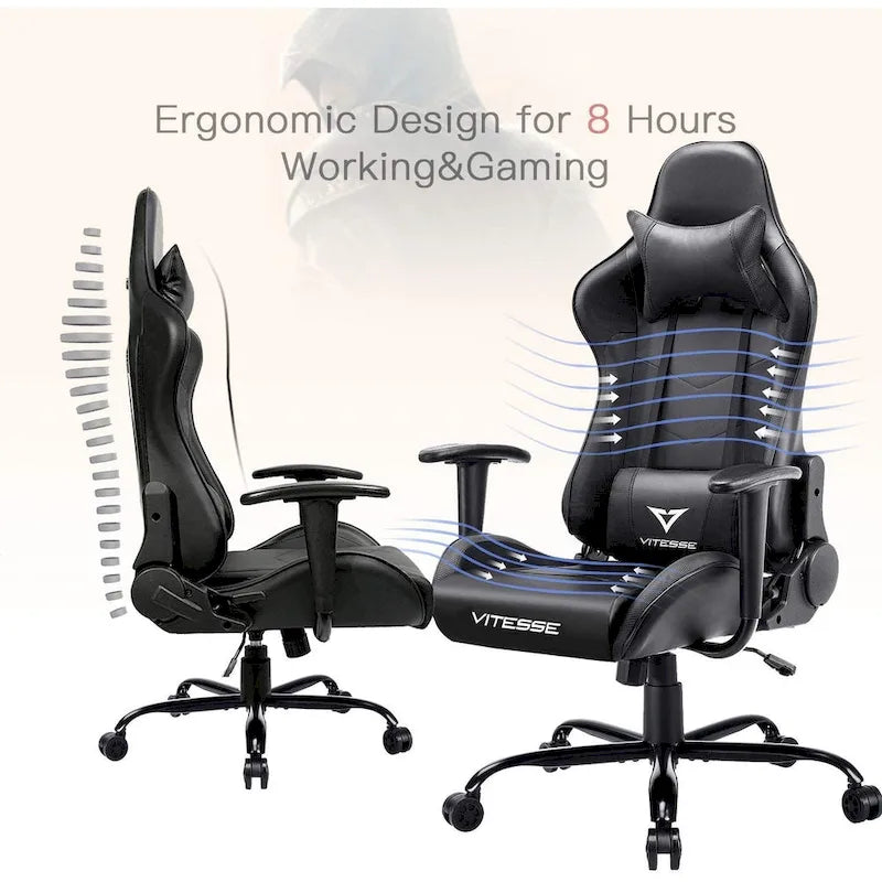 BOSSIN Gaming Chair High Back Computer Office Chair with Lumbar Support and Headrest
