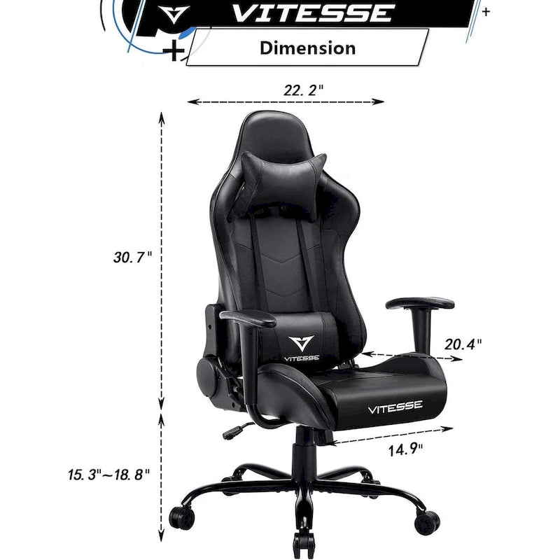 BOSSIN Gaming Chair High Back Computer Office Chair with Lumbar Support and Headrest