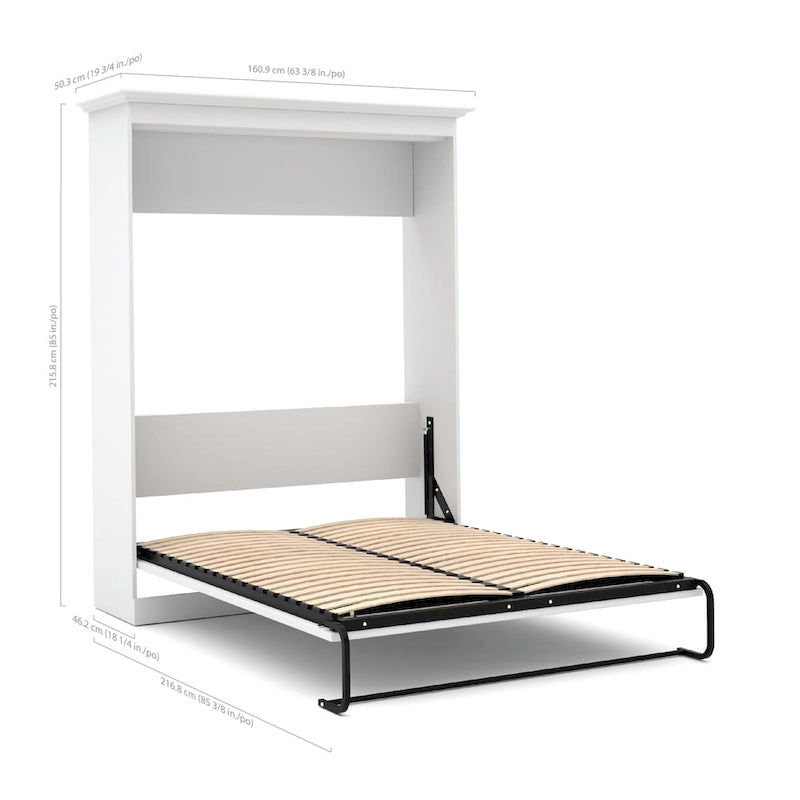 Versatile Full Murphy Bed and Closet Organizer (84W) by Bestar