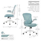 Porthos Home Cole Ergonomic Mesh Office Chair with Nylon Base and Tilt Mechanism