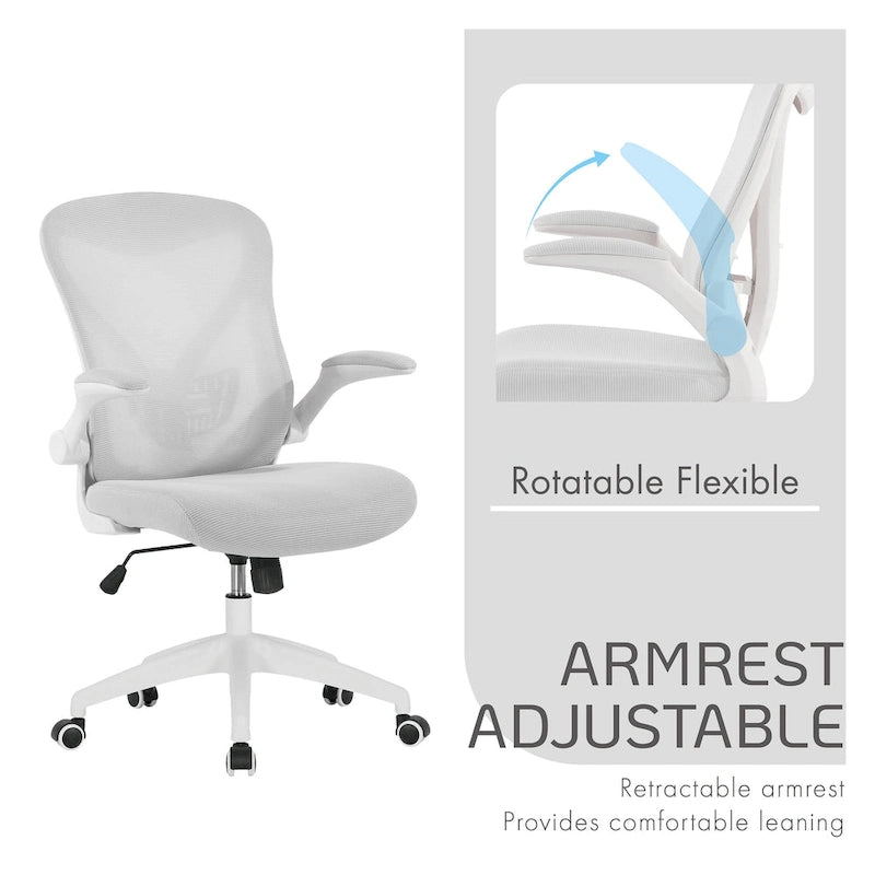 Porthos Home Cole Ergonomic Mesh Office Chair with Nylon Base and Tilt Mechanism
