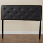 Porch & Den Minnehaha Contemporary Faux Leather Headboard