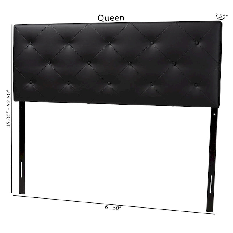 Porch & Den Minnehaha Contemporary Faux Leather Headboard