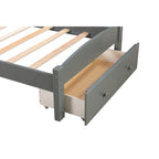 Platform Twin Bed Frame with Storage Drawer