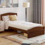 Platform Twin Bed Frame with Storage Drawer