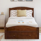 Platform Twin Bed Frame with Storage Drawer