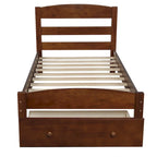 Platform Twin Bed Frame with Storage Drawer