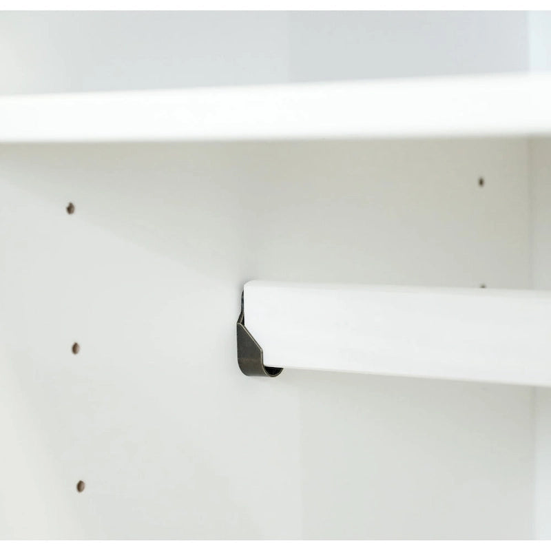 Palace Imports 100% Solid Wood Smart Wardrobe Armoire with 2 Drawers, Metal or Wooden Knobs