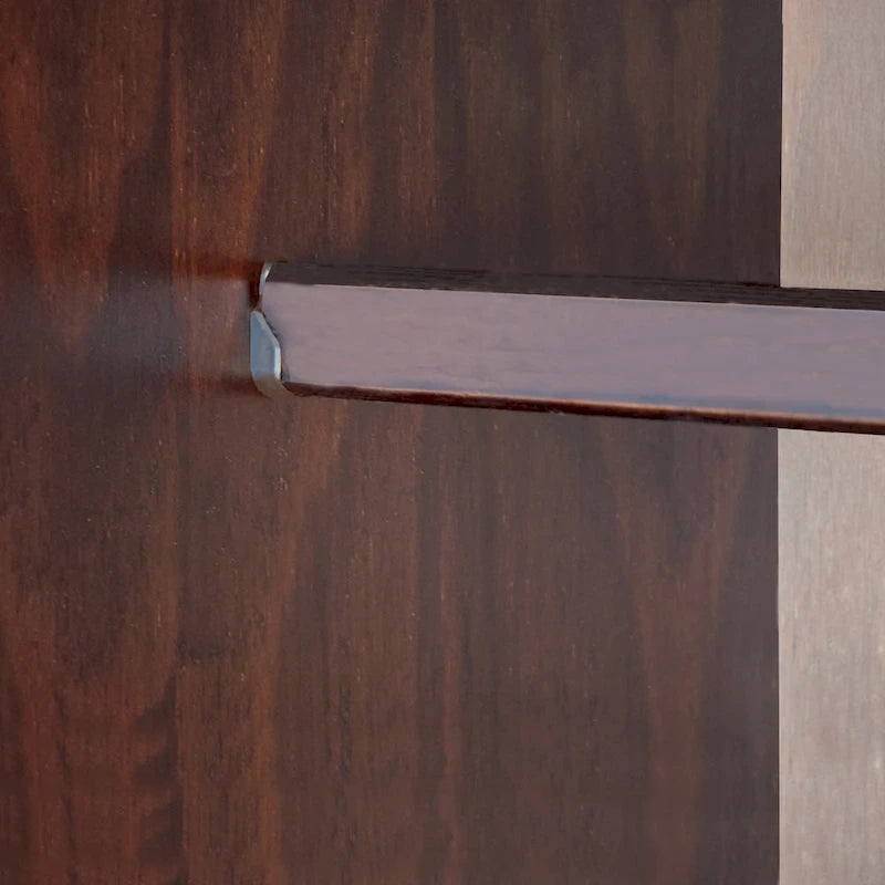 Palace Imports 100% Solid Wood Smart Wardrobe Armoire with 2 Drawers, Metal or Wooden Knobs