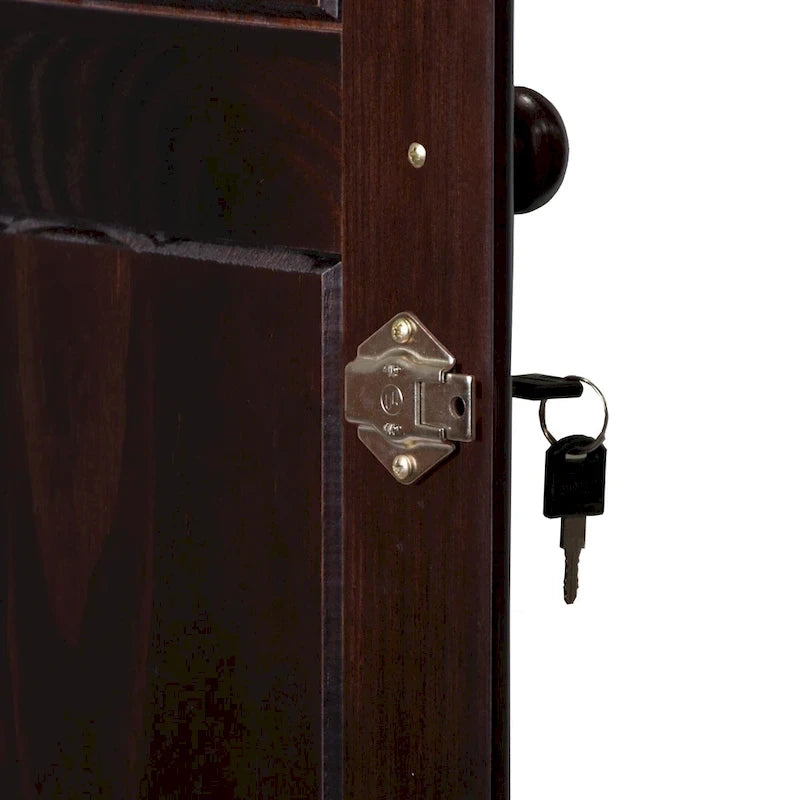 Palace Imports 100% Solid Wood Smart Wardrobe Armoire with 2 Drawers, Metal or Wooden Knobs