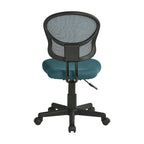 Blue Mesh Armless Task Chair