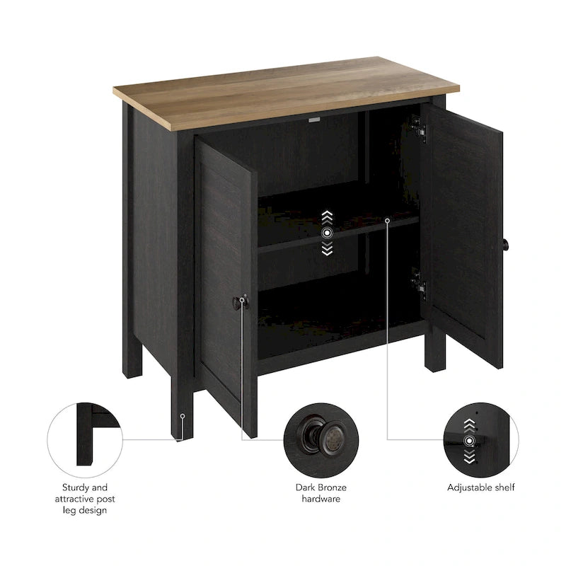 Mayfield Accent Storage Cabinet with Doors by Bush Furniture