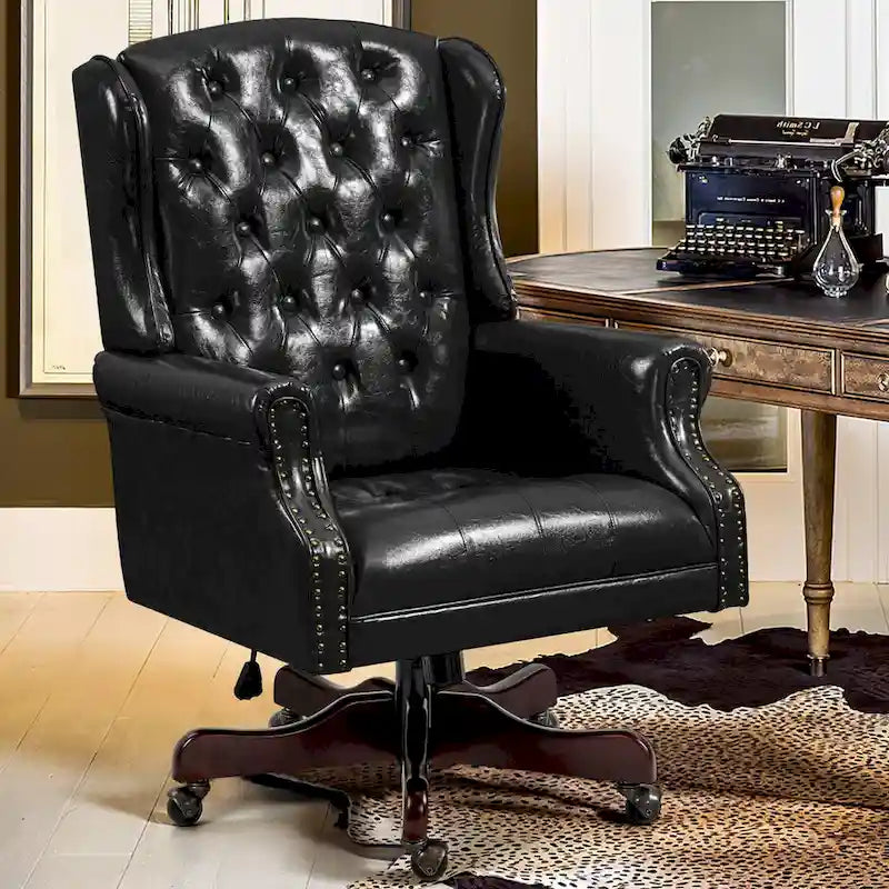 AVAWING Classic Executive Office Chair High Back Wingback Boss Chair