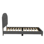 Poundex Platform Button Tufted Twin Bed