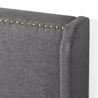 Priage by Zinus Upholstered Wingback Platform Bed